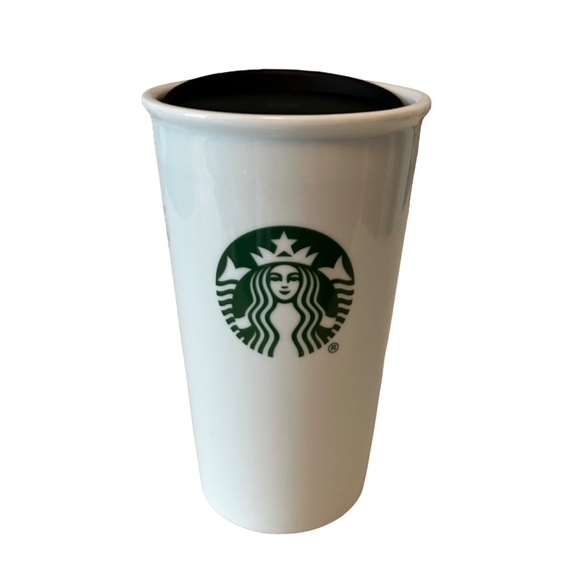 Starbucks Classic 10 oz Ceramic Travel  Mug  + 8 oz Mug - Picture 2 of 12